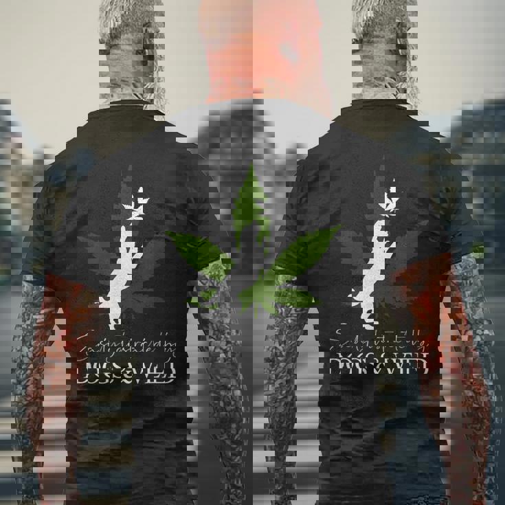 Dog And Weed ファニーマリファナtシャツ メンズTシャツ バックプリント 高齢者への贈り物