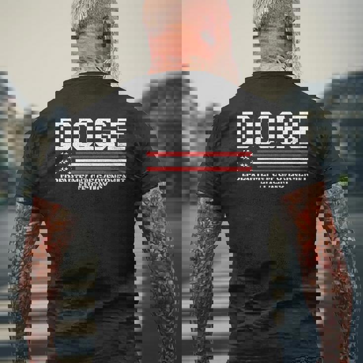 Doge DOGE 政府効率省 メンズTシャツ バックプリント 高齢者への贈り物