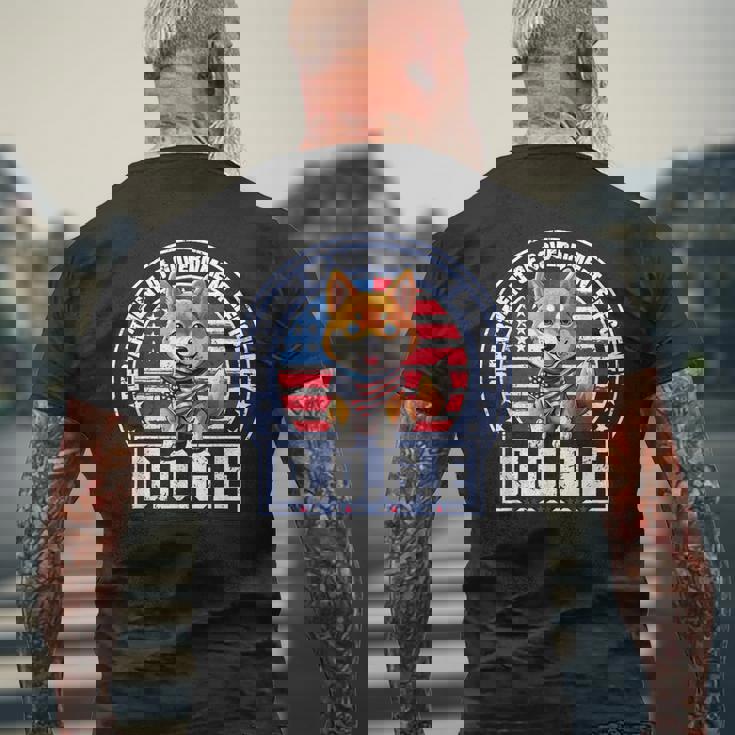 Doge DOGE 政府効率省 メンズTシャツ バックプリント 高齢者への贈り物