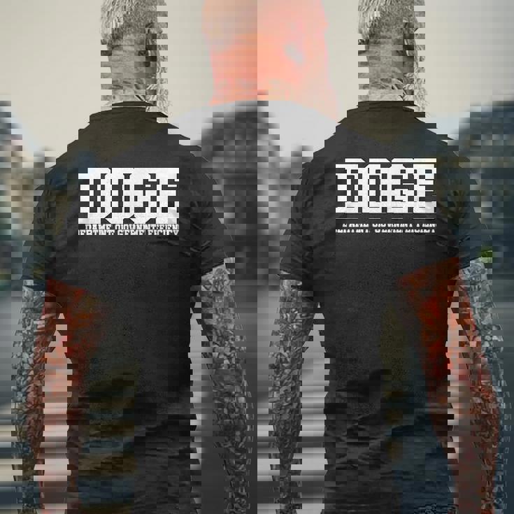 Doge 政府効率省 トランプ米国愛国者 メンズTシャツ バックプリント 高齢者への贈り物