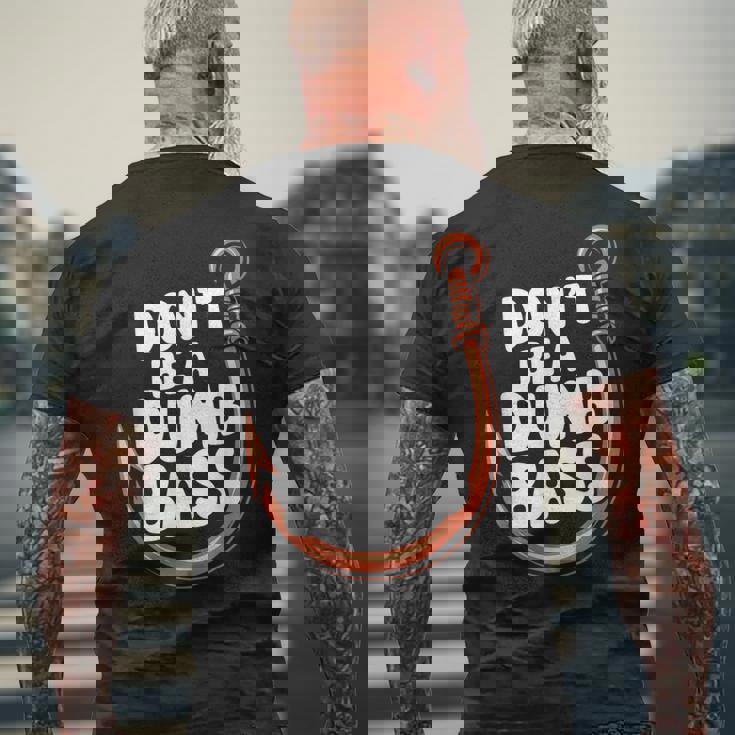 Don’T Be A Dumb Bass Fishing Lover メンズTシャツ バックプリント 高齢者への贈り物