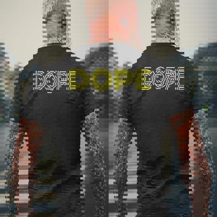 Dope 男女兼用 メンズTシャツ バックプリント 高齢者への贈り物