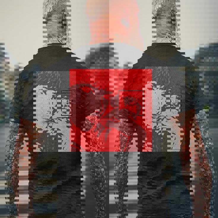 Dot Pattern Original Icon Official Illustration Red メンズTシャツ バックプリント 高齢者への贈り物