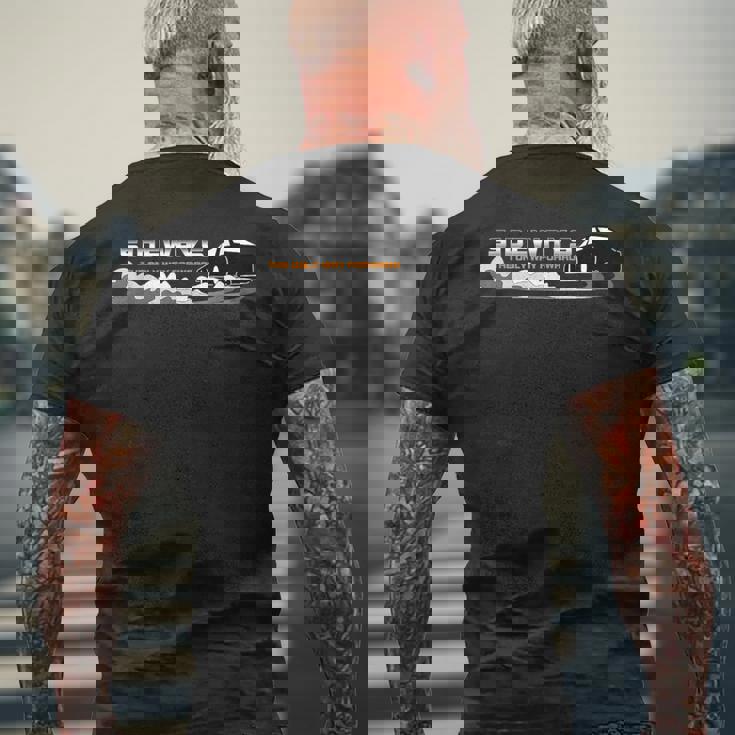 Driftingideways The Only Way Forward ドリフトモータースポーツ メンズTシャツ バックプリント 高齢者への贈り物