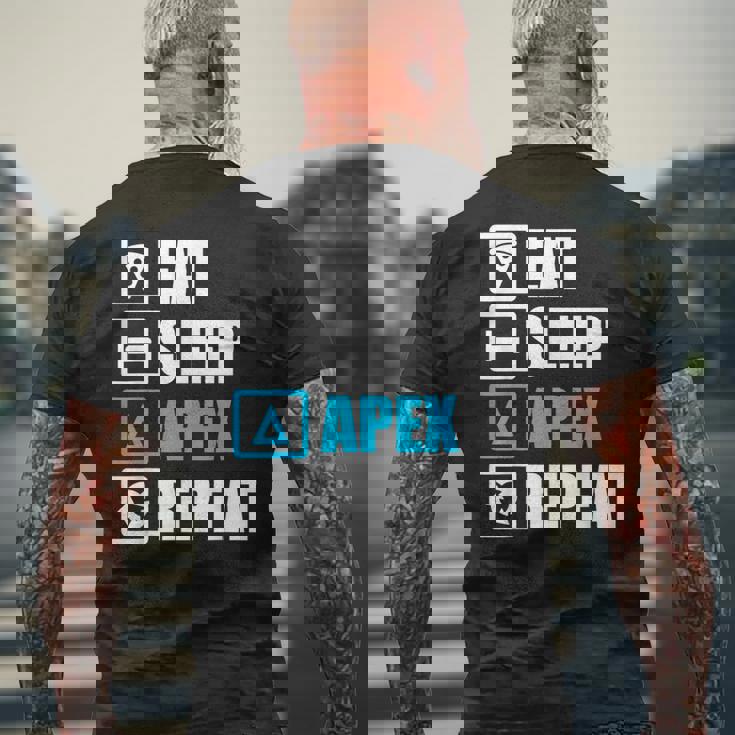 Eatleep Apex リピートシャツ 面白いモチベーションギフト メンズTシャツ バックプリント 高齢者への贈り物