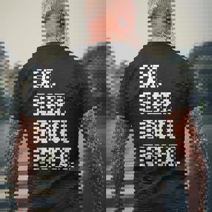 Eatleep ジム ワークアウト トレーニング ベンチプレス ウエイトリフティング メンズTシャツ バックプリント 高齢者への贈り物