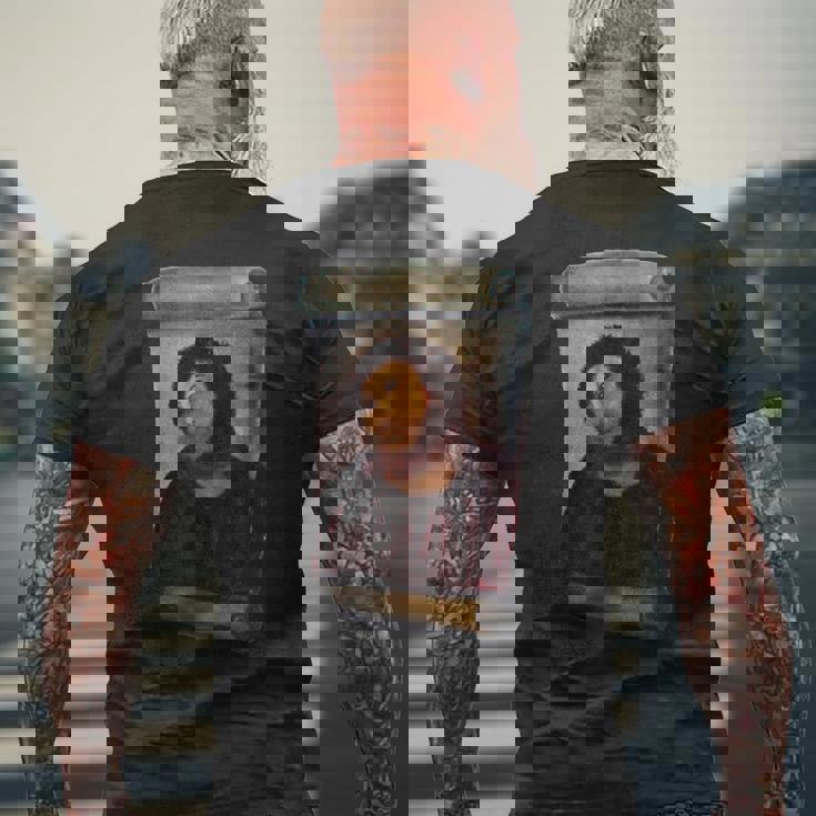 Ecce Homo Cecilia ユーモア クール アンダージャケット グラフィック Jesus メンズTシャツ バックプリント 高齢者への贈り物