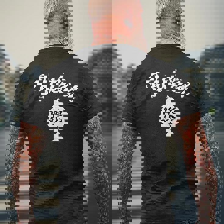 Ed Qos – スペードのセクシーなクイーンギフト メンズTシャツ バックプリント 高齢者への贈り物