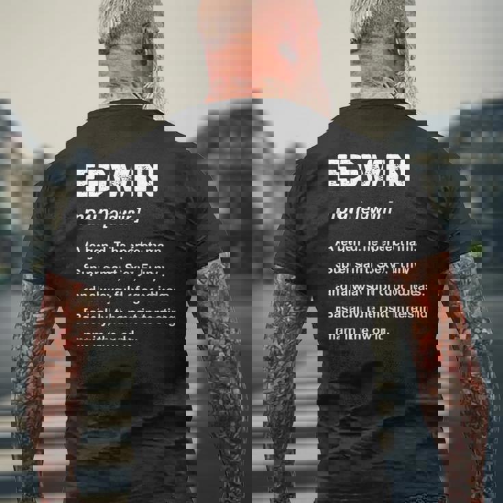 Edwin 名前 長袖tシャツ メンズTシャツ バックプリント 高齢者への贈り物