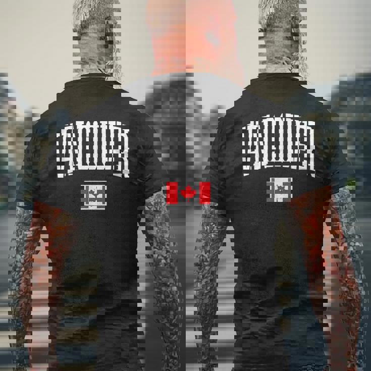 Eh Team カナダ国旗 バンクーバー カナダ メンズTシャツ バックプリント 高齢者への贈り物