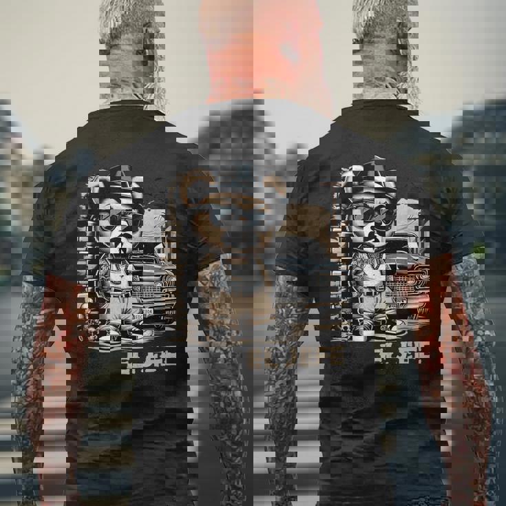 El Jefe ヒップホップ テディベア ローライダー シャツ チカーノ チョロ メンズTシャツ バックプリント 高齢者への贈り物