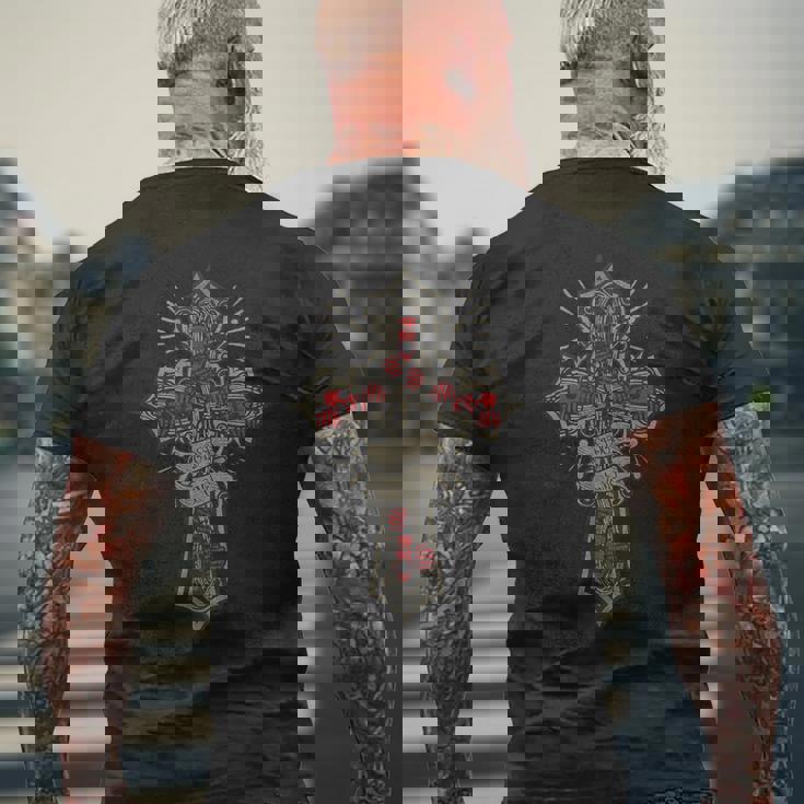 Elder Emo Goth Y2k エモファン メンズ エモ メンズTシャツ バックプリント 高齢者への贈り物