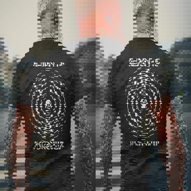 Element 115 Moscovium Ununpentium 原子番号 Ufo Alien メンズTシャツ バックプリント 高齢者への贈り物