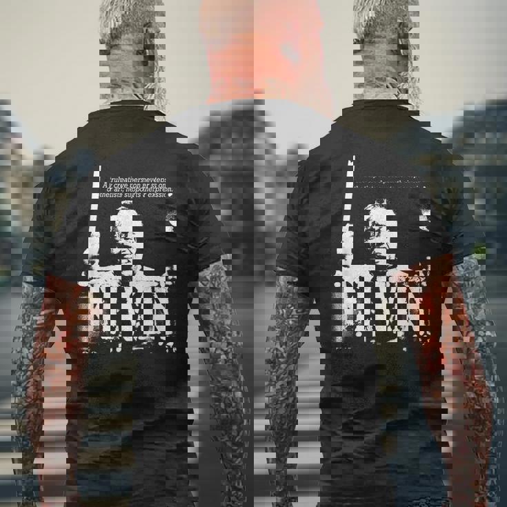 Elvin Jazz Wisdom Drummer Musician 1色 メンズTシャツ バックプリント 高齢者への贈り物