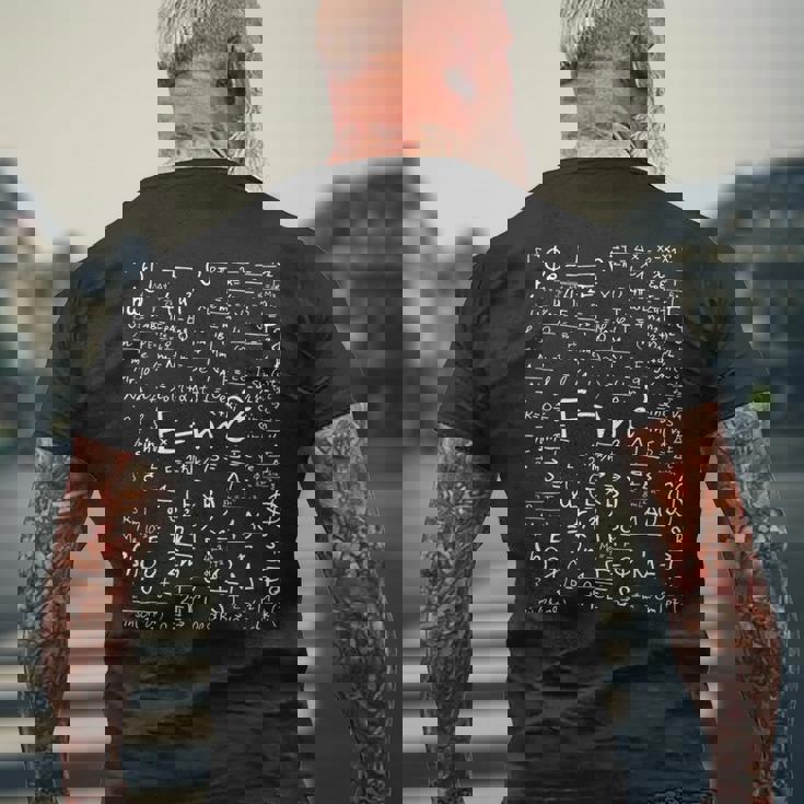 EMc2 光理論物理相対性理論のエネルギー質量速度 メンズTシャツ バックプリント 高齢者への贈り物