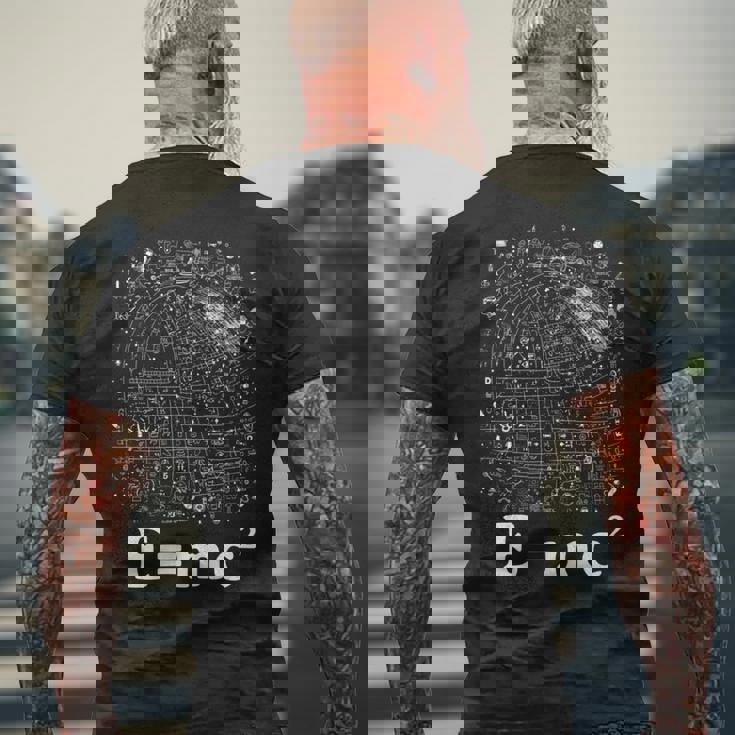 EMc2 方程式 物理学 相対性理論 数学 数学 長袖tシャツ メンズTシャツ バックプリント 高齢者への贈り物