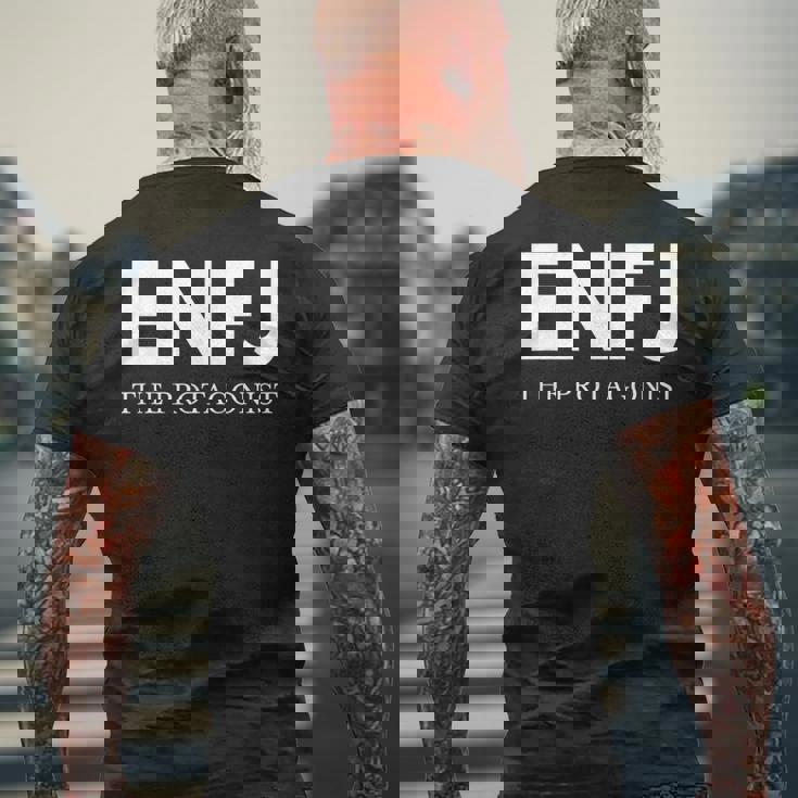 Enfj 主人公enfj メンズTシャツ バックプリント 高齢者への贈り物