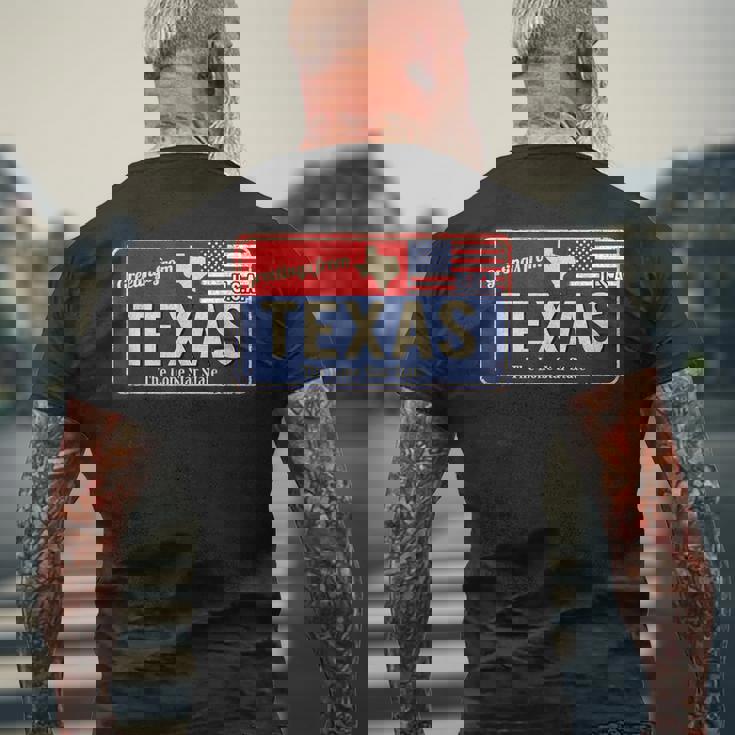 Enjoy Wear Cool Texas Wildintage Texas Usa メンズTシャツ バックプリント 高齢者への贈り物