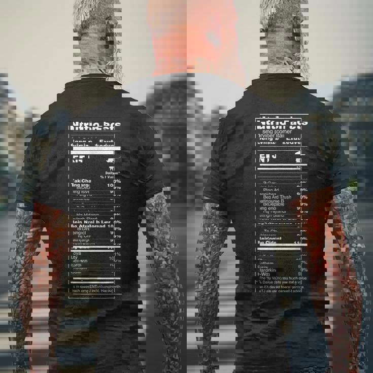 Entj シャツ The Commander パーソナリティ 栄養成分 メンズTシャツ バックプリント 高齢者への贈り物