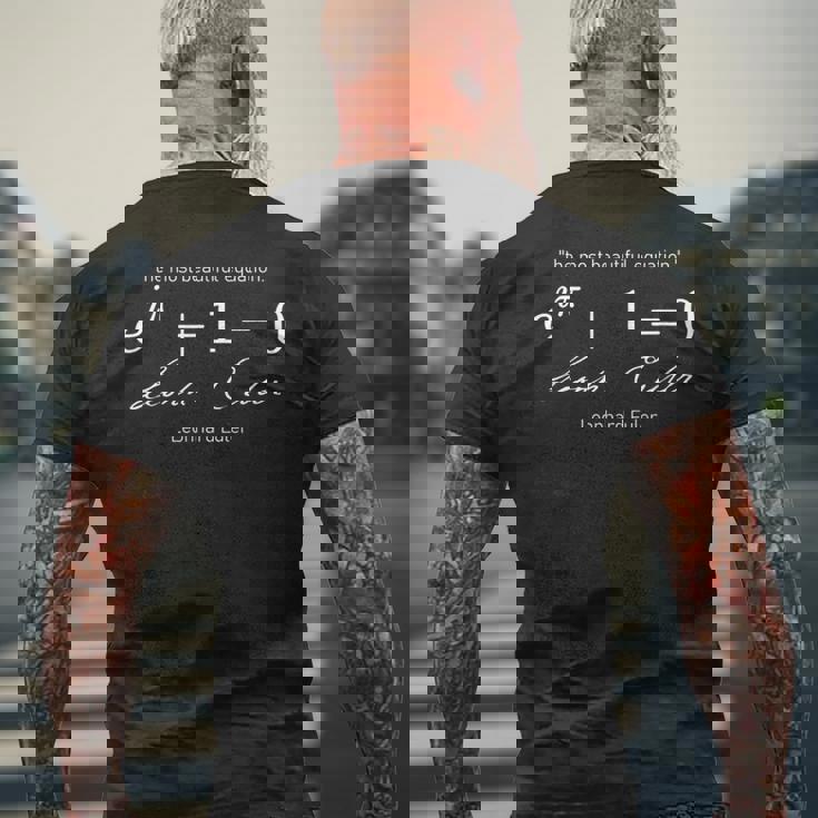 Euler's Identity 「最も美しい方程式」代数 メンズTシャツ バックプリント 高齢者への贈り物
