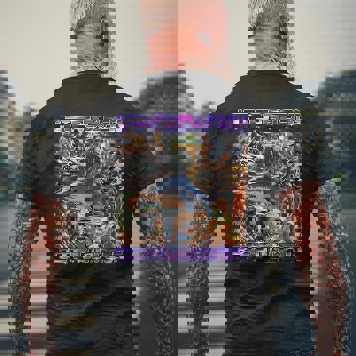 Every Italian Brainrot Meme Italian Brainrotコレクション メンズTシャツ バックプリント 高齢者への贈り物