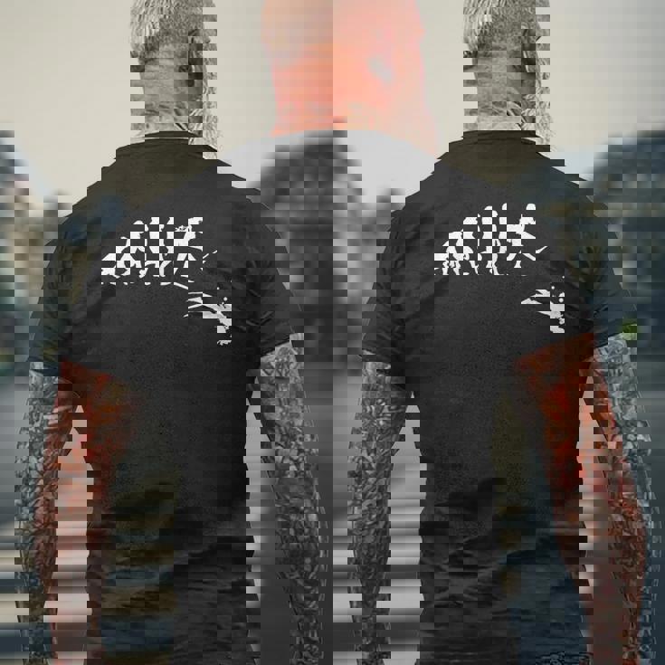 Evolution スキューバダイビング パシフィックオーシャン愛好家とシーダイバー メンズTシャツ バックプリント 高齢者への贈り物