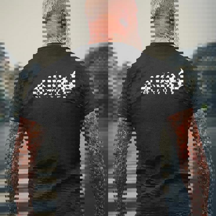 Evolution 柔道師 柔道師 柔道師 ユーモア柔道 メンズTシャツ バックプリント 高齢者への贈り物