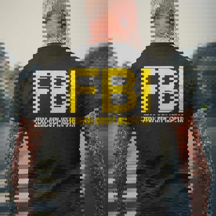 Fbi – 連邦戦利品検査官xオンリーラブデートファンアイロニー メンズTシャツ バックプリント 高齢者への贈り物