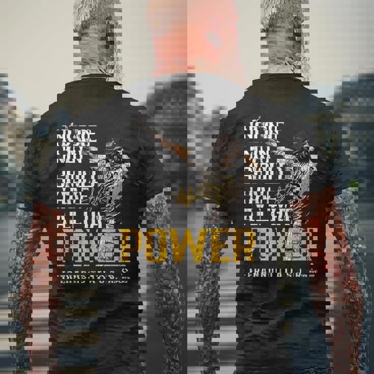 Fernando Tatis Jr Poweran Diego Mlbpa メンズTシャツ バックプリント 高齢者への贈り物