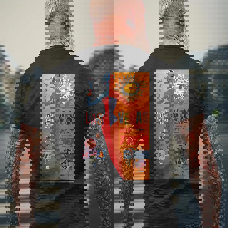 Fly Twa ラスベガス ビンテージ トラベルtシャツ メンズTシャツ バックプリント 高齢者への贈り物