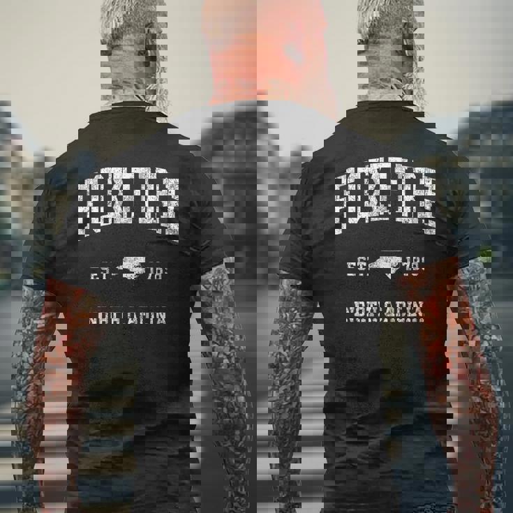 Foxfire ノースカロライナ Nc ビンテージ アスレチック スポーツデザイン メンズTシャツ バックプリント 高齢者への贈り物