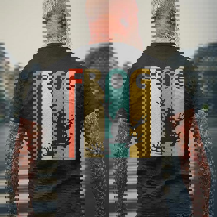 Frog カエル 動物 メンズTシャツ バックプリント 高齢者への贈り物