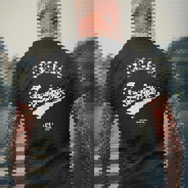 Fuchu Local 府中ローカル 故郷 メンズTシャツ バックプリント 高齢者への贈り物