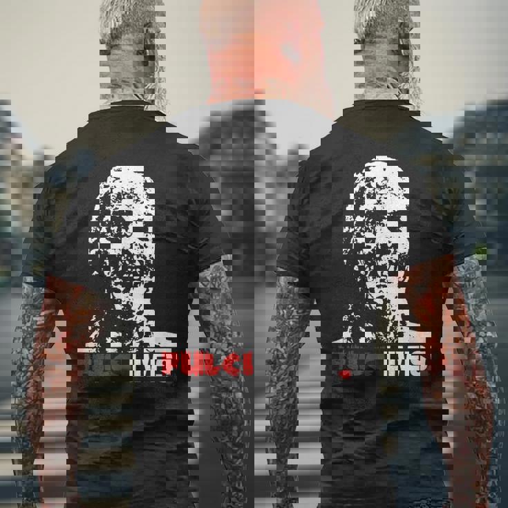 Fulci Livesゾンビホラー映画tシャツ メンズTシャツ バックプリント 高齢者への贈り物