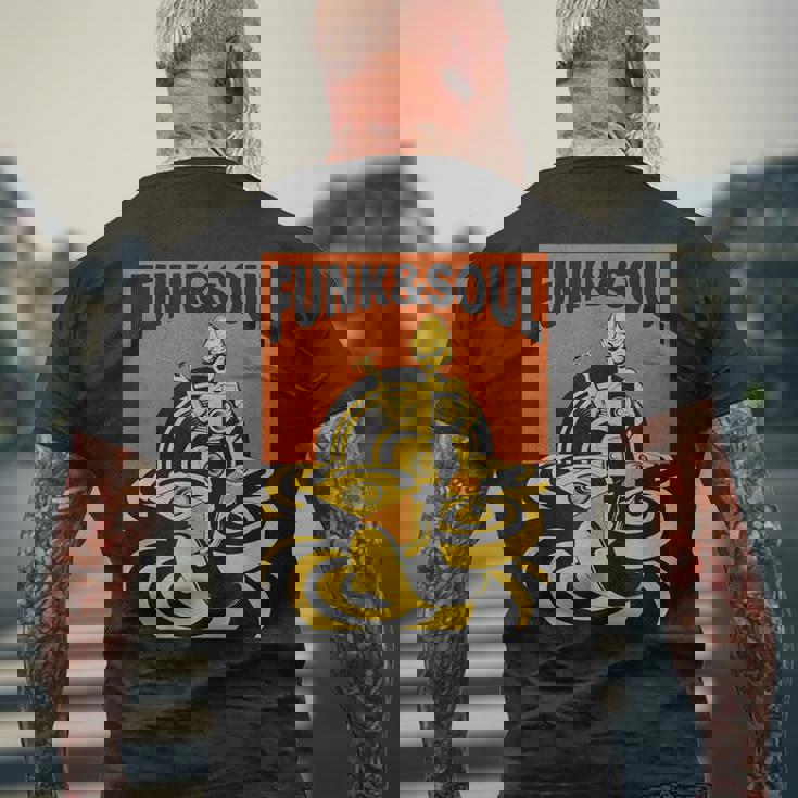 Funk &Oul Music Oldchool Records フィットtシャツ メンズTシャツ バックプリント 高齢者への贈り物