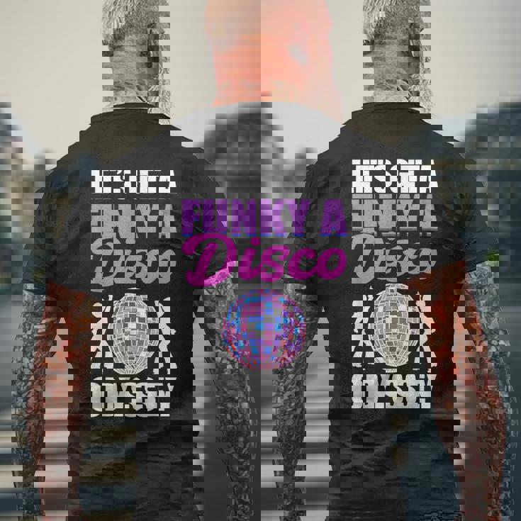 Funkyoul Music Lovers ヴィンテージ グルーヴィーディスコ メンズTシャツ バックプリント 高齢者への贈り物