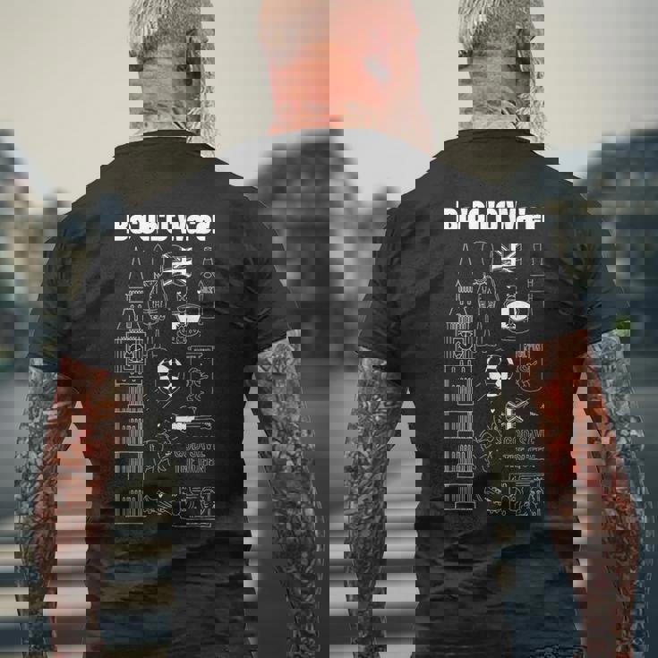 Brit & British Accent ボトル入りウォーター メンズTシャツ バックプリント 高齢者への贈り物