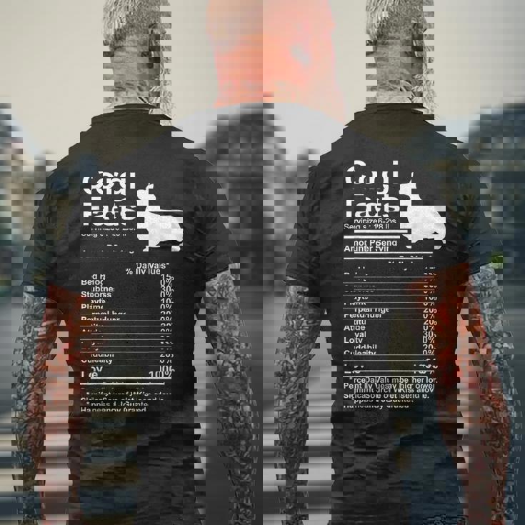 Corgi Facts 栄養ギフト カーディガン ペンブローク メンズTシャツ バックプリント 高齢者への贈り物