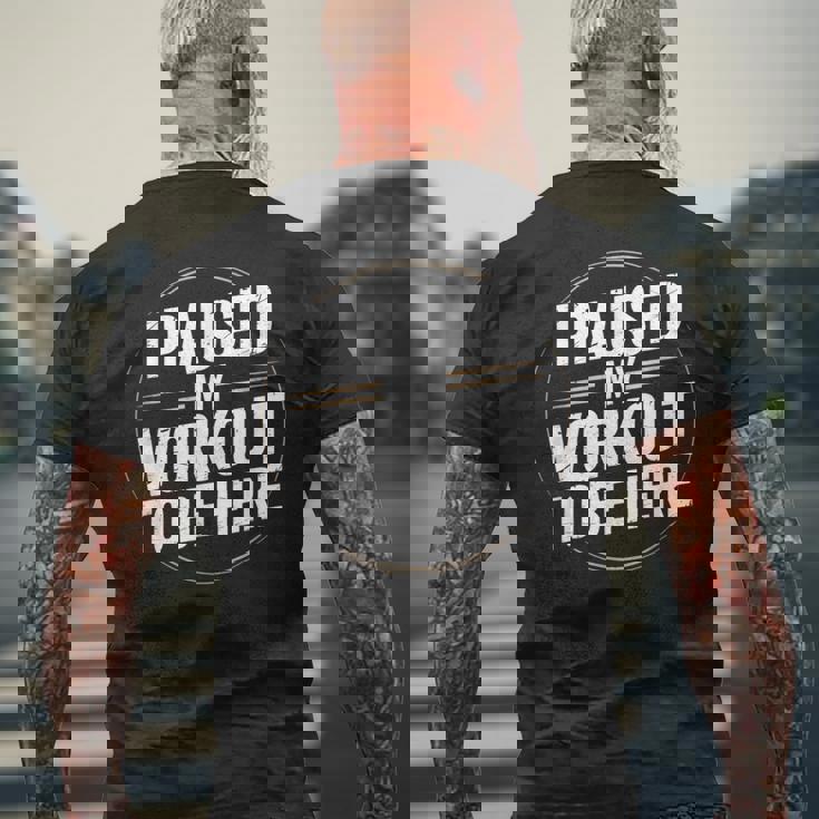 Gym Fitness Workout Motivation Humor Training メンズTシャツ バックプリント 高齢者への贈り物