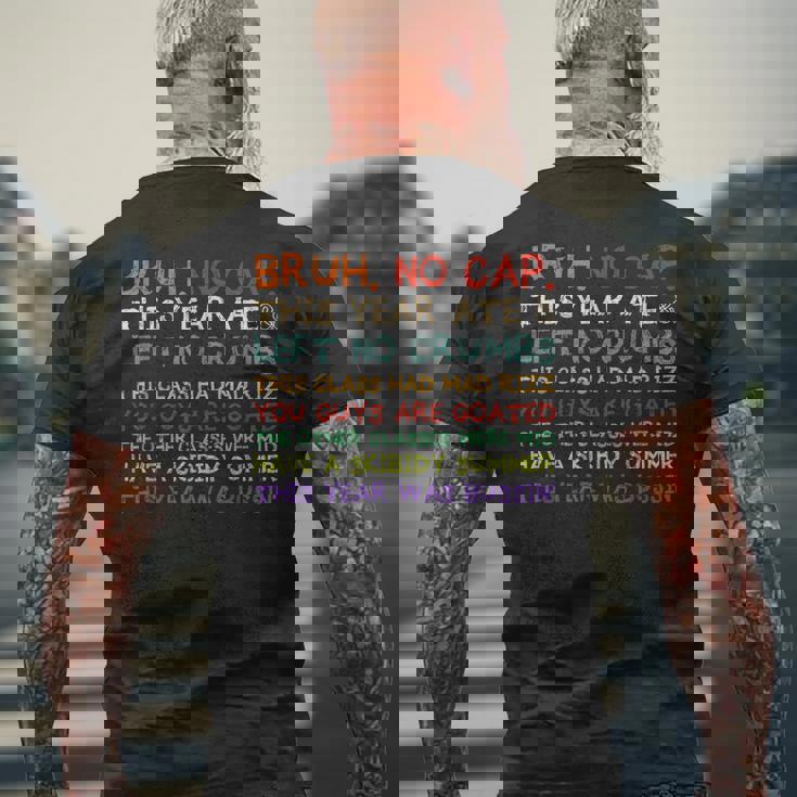 Last Day Ofchool Gen Zlang シニア卒業式 メンズTシャツ バックプリント 高齢者への贈り物