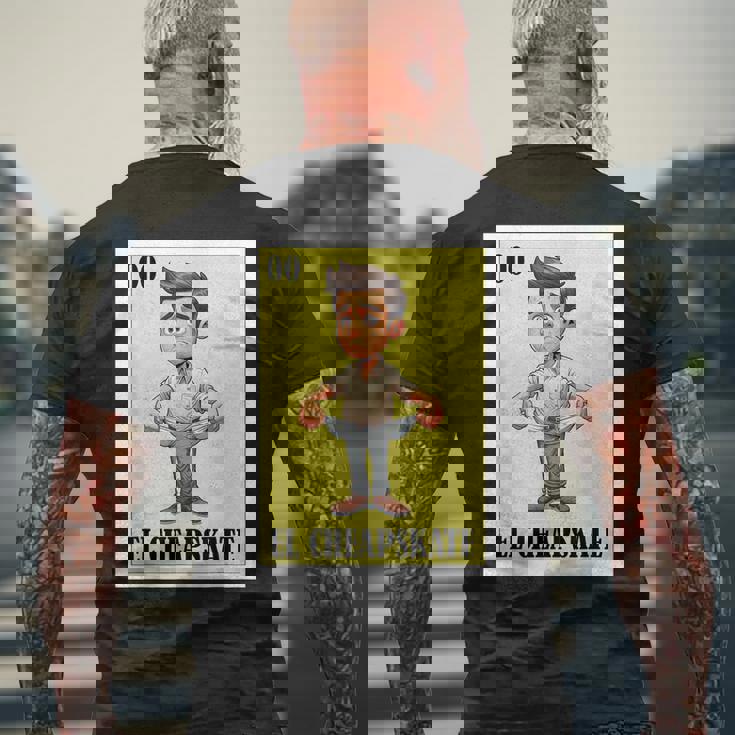 Mexican Nickname El Cheapskate メンズTシャツ バックプリント 高齢者への贈り物