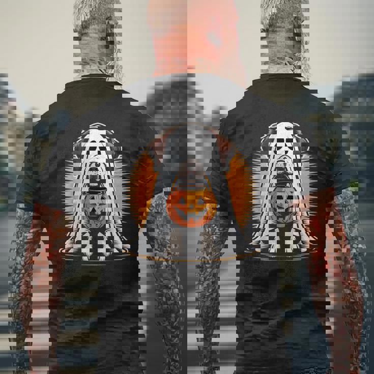 My Dog Is My Boo ハロウィン ゴーストドッグ メンズ レディース キッズ メンズTシャツ バックプリント 高齢者への贈り物