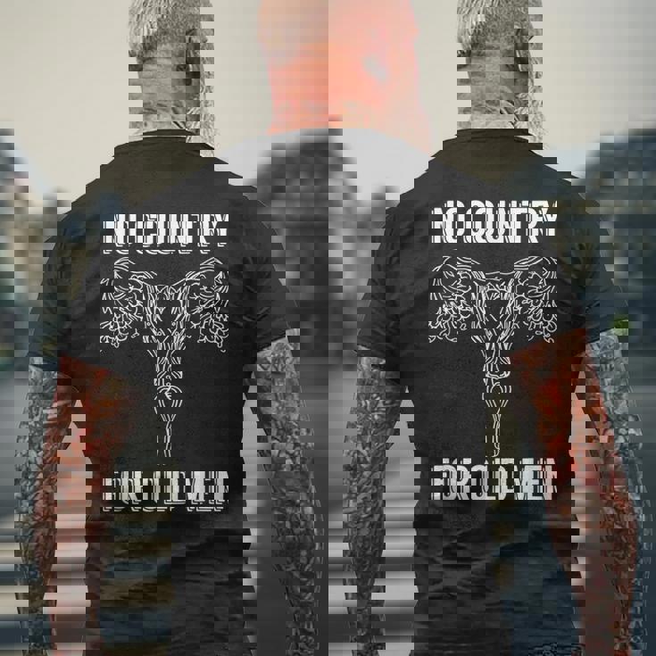 No Country For Old Feminist メンズTシャツ バックプリント 高齢者への贈り物