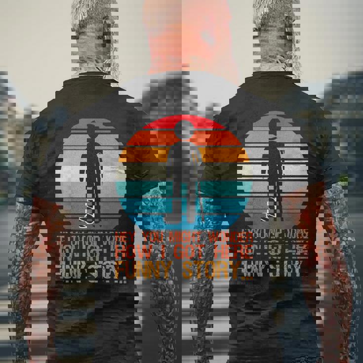 Recovery Broken Leg Get Well 衣装 怪我 足 足首 メンズTシャツ バックプリント 高齢者への贈り物