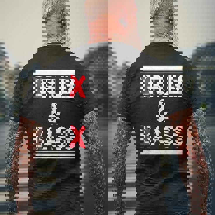 Rum And Ass Lovers Drum & Bass パロディ 皮肉なスローガン メンズTシャツ バックプリント 高齢者への贈り物