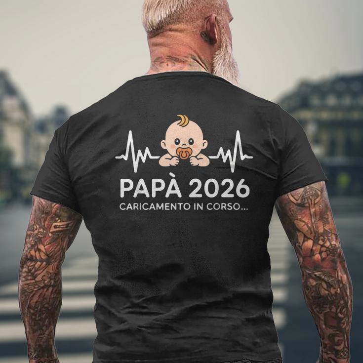 Futuro Papà 2026 Loading Regali Divertente Per Papa Padre T-shirt da uomo con stampa posteriore Regalos para ancianos