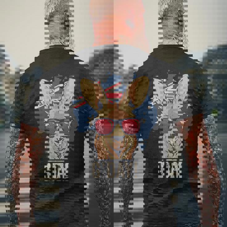 G'dayオーストラリアのお土産カンガルーギフト メンズTシャツ バックプリント 高齢者への贈り物