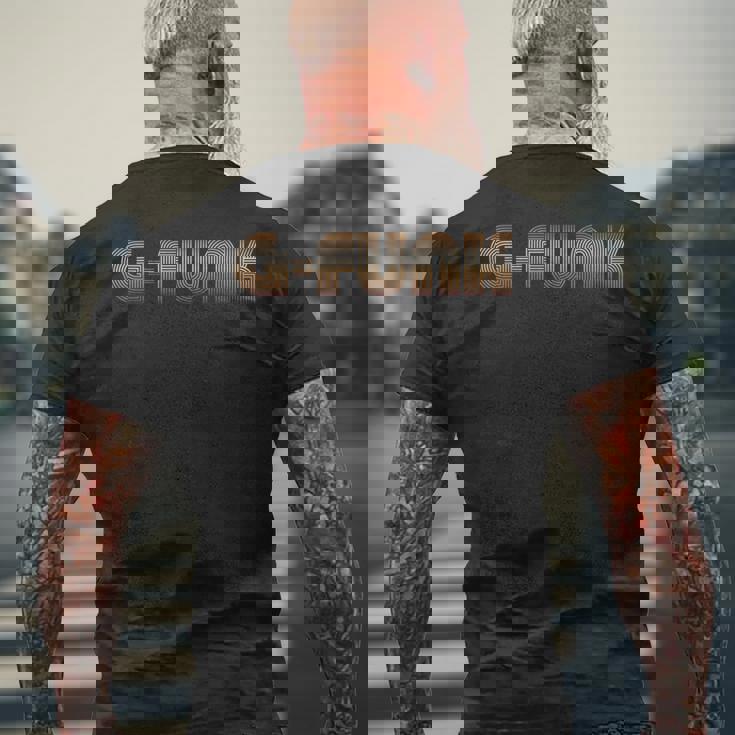 G-Funk 70年代のサウンドにインスパイアされたレトロヴィンテージ メンズTシャツ バックプリント 高齢者への贈り物