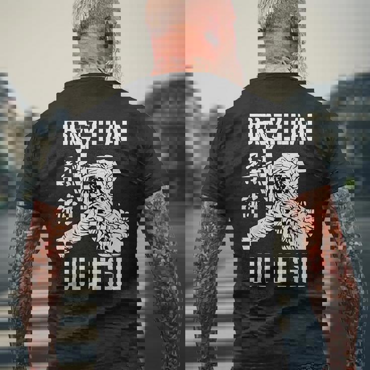 Gee Jiu Jitsu ブラジリアン柔術 柔術 格闘技 格闘技 メンズTシャツ バックプリント 高齢者への贈り物