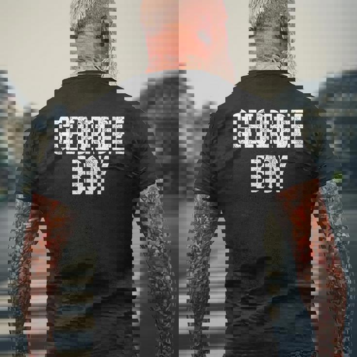 Geordie Boy Newcastle Upon Tyne メンズTシャツ バックプリント 高齢者への贈り物